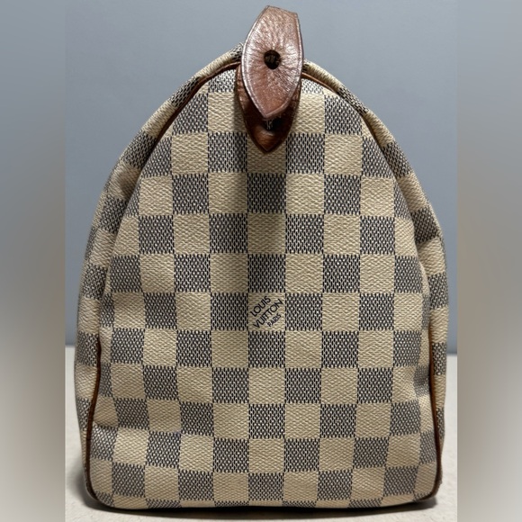 Louis Vuitton Speedy 30 Damier Azur Canvas Leather - Picture 3 of 16